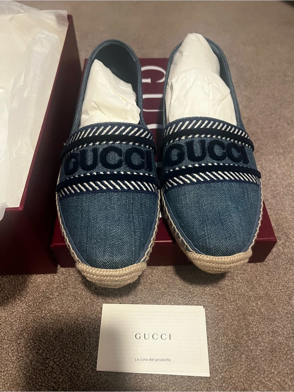 Gucci Ines Espadrille Flat